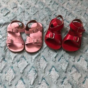 SunSan and Footmates Sandals Red/Pink Girl Shoe 7